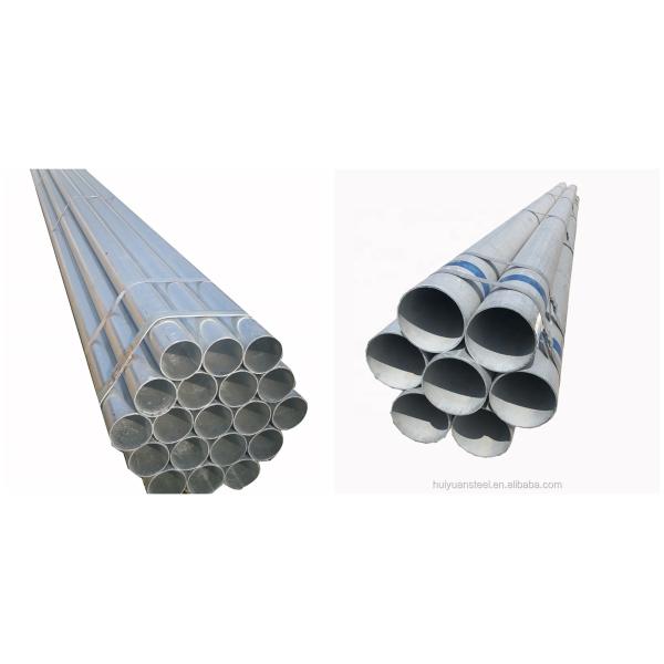 Welded Schedule 40 Hot Dipped Galvanized Steel Pipe BS 1387 MS For Construction