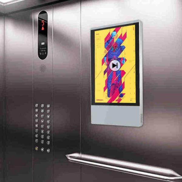 Wall Mounted Digital Signage with 178 H /178 V Viewing Angle, 1920x1080/3840x2160 Resolution, and HDMI/VGA/DVI/AV/USB Inputs