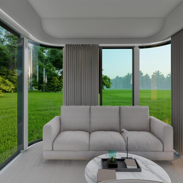 Luxury Ecological Prefabricated Galvanized Steel Mobile Outdoor Capsule House For Homes And Offices