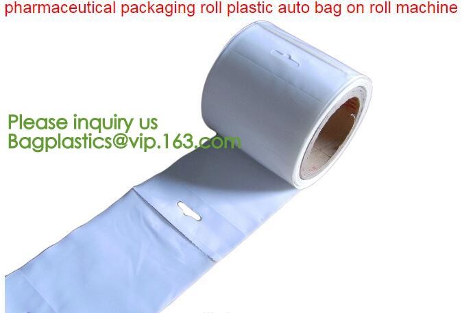 Pre-opened auto Plastic Bag on Roll Custom Poly Print Packaging Auto Bag,Pre-Opened Auto Fill bags on Rolls bagplastics