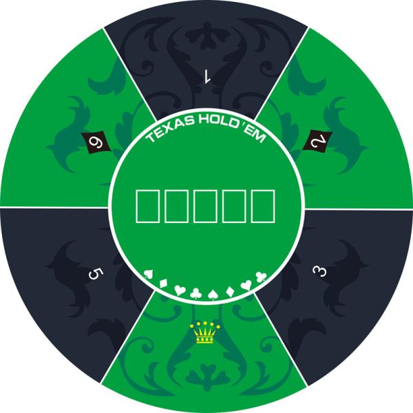 Quality CPM-005 Eco-Friendly /Durable /Non-Toxic Poker Mat Round Rubber Game Table Mat for sale