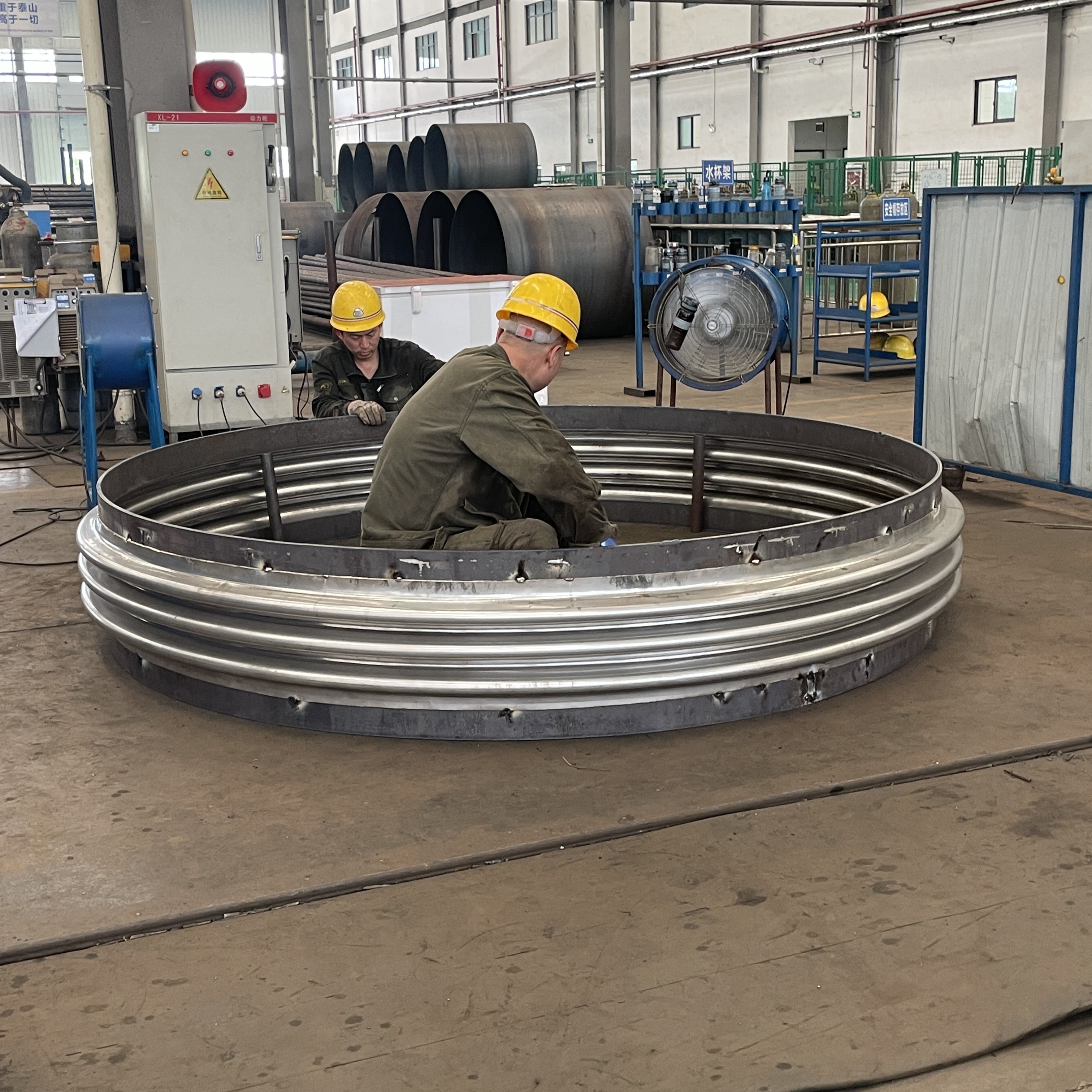 DN2400 Large Diameter Stainless Steel High Temperature Corrugated Pipe