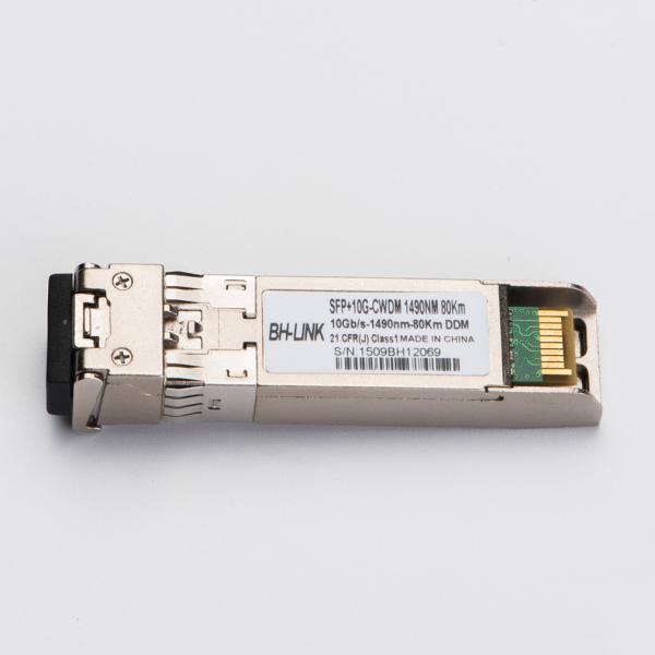 Quality 10G 80km CWDM Optical Module SFP+10G-1490nm Single Mode Dual Core Fiber Compatible With Huawei ZTE And Cisco for sale