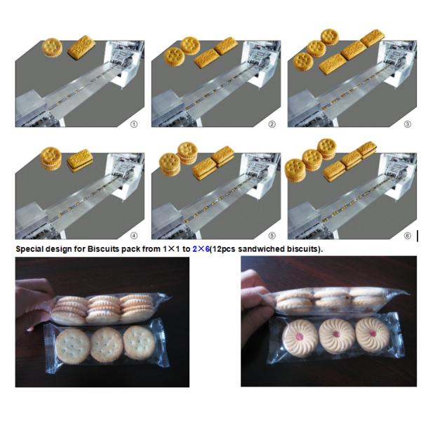 High Productivity 150psc/Min Two Line 3+2 Sandwich Biscuit Machine