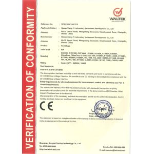 Hunan Xiangyi Laboratory Instrument Development Co., Ltd. Certifications