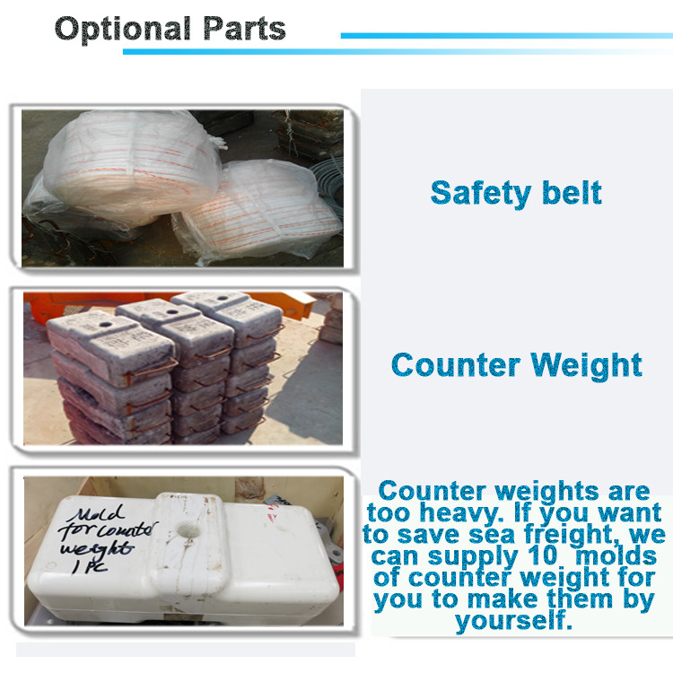 800kg Rated Load Construction Gondola Scaffolding 100M Working Height Suspended Working Platform