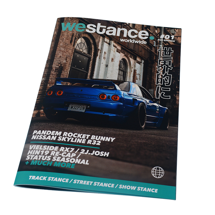 Glossy Varnishing custom Magazine Printing Services 4c 4c inner material