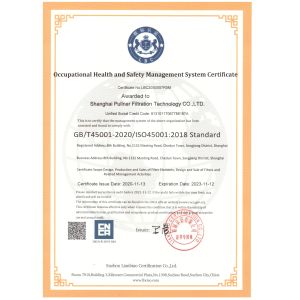 Shanghai Pullner Filtration Technology Co., Ltd. Certifications