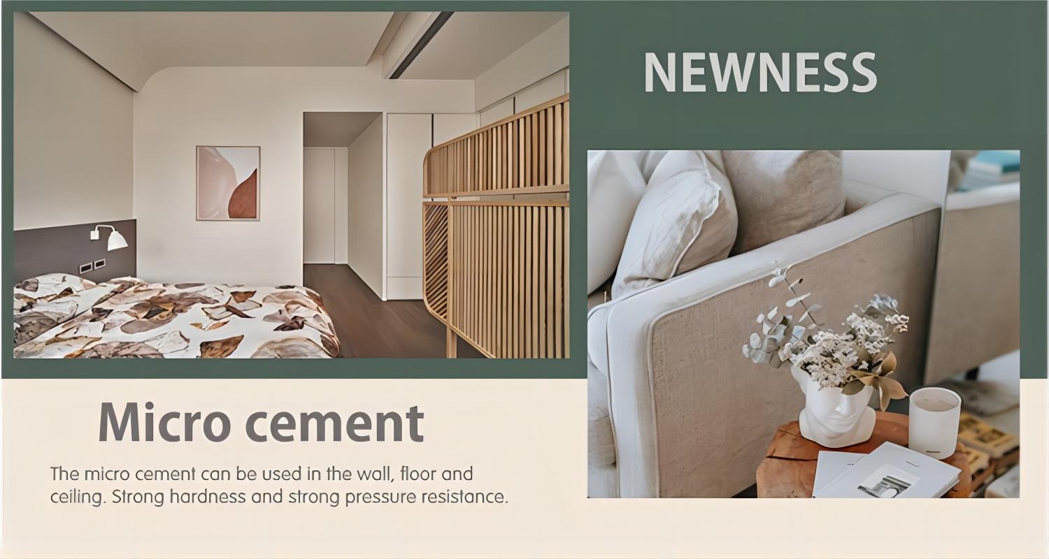 Seamless Microcement Wall Paint Kit High Toughness Silicate Microcement Scrape Method