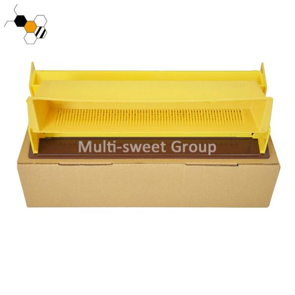 Yellow 39*34*14cm Plastic Bee Pollen Collection Trap