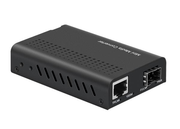 Quality External Switching Power 1000M SFP Fiber Optical Media Converter With IEEE802.3 for sale