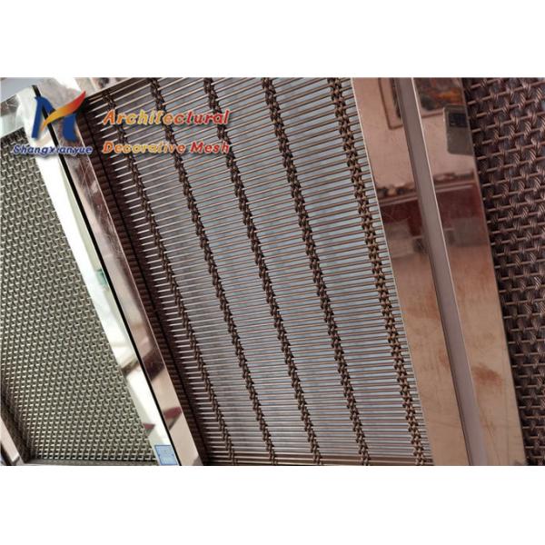 SS201 Decorative Wire Mesh Panels 8m Hotel Window Shade