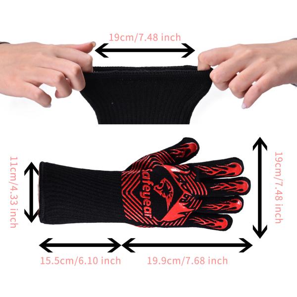 Quality 13.5in XL Safety Working Gloves BBQ Non Slip Work Gloves for sale