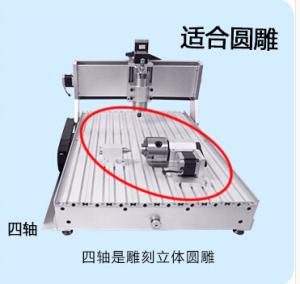 four axis CNC Router 6040 1.5KW spindle + 4axis cnc engraver engraving mahcine
