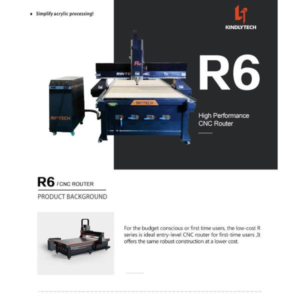CE 5500w CNC 1325 Wood Cutting Machine For Woodworking Industry