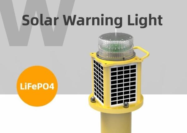 Quality 6-7KM Visibility Marine Warning Light Number 4 Flashing Red Solar LED Navigation Lanterns for sale