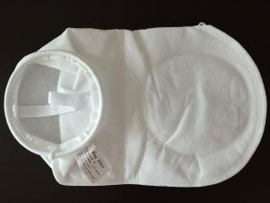 China 200 Micron PP PE Needle Felt Filter Bag With Plastic Ring wholesale