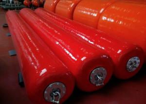 China Floating Ship Foam Filled Boat Fenders , Anti - Collision Black Boat Fenders wholesale