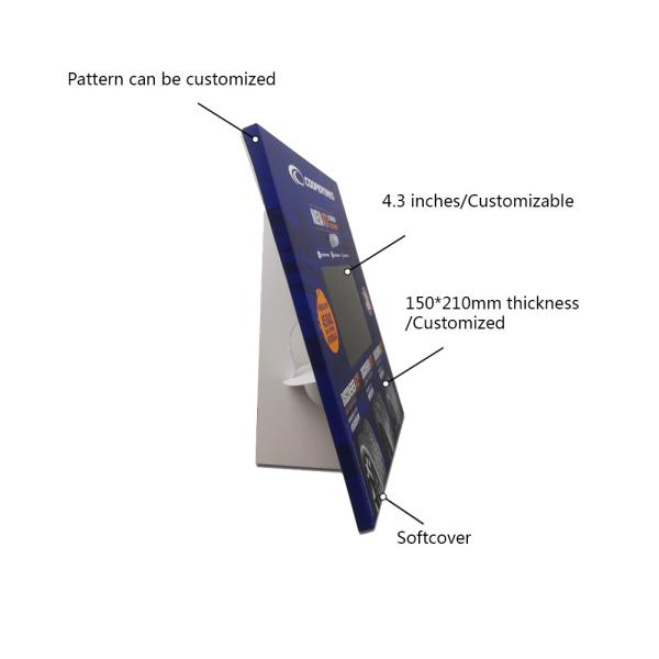 Custom Paper Display Printed Cardboard Display Stand With Back Frame