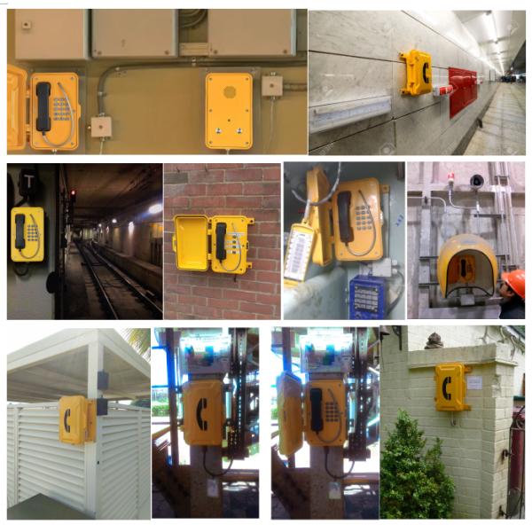 Industrial Weatherproof Telephone with Analog/ SIP/ 3G/ 4G Support Temperature Resistant (-30°C to +65°C) and 2 Years Warranty