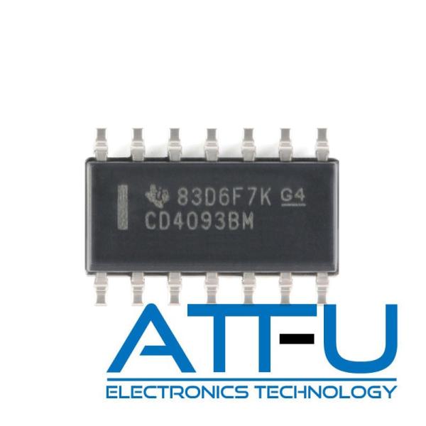 Quality Four Channel 2 Input Nand Gate IC CD4093BM96 Voltage 3-18V SOP14 Package for sale