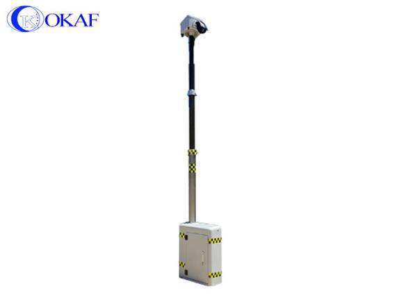 Quality 4M Mobile Surveillance Trailers Rail Mount Rapid Deployment Security Tower for sale