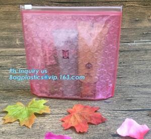 China Bubble k Bag, Low Price Poly Slider Bubble Bag, Reclosed Black Foil Bubble Zipper Bag, customized Slider bubble ba wholesale