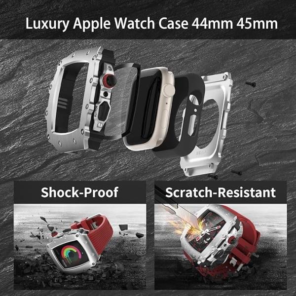 Carbon Fiber Square 45mm Watch Case With Scratch Resistant Features