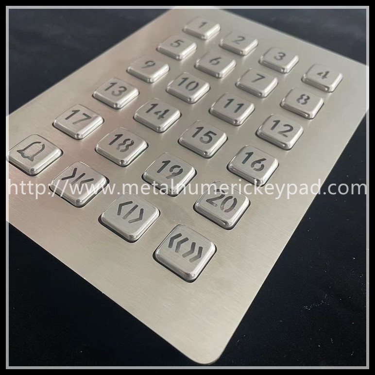 ODM 24 Key Backlit Numeric Keyboard Access Control Digital Metal Keyboard
