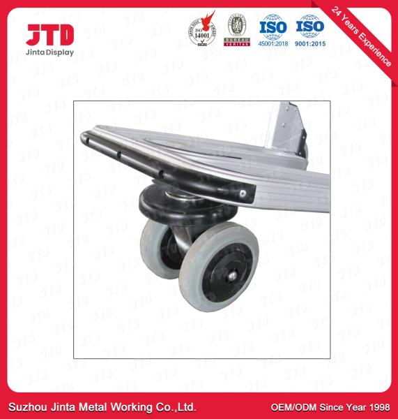 Quality ISO14001 Airport Luggage Trolley ODM 4 Wheel Cart With Handle for sale