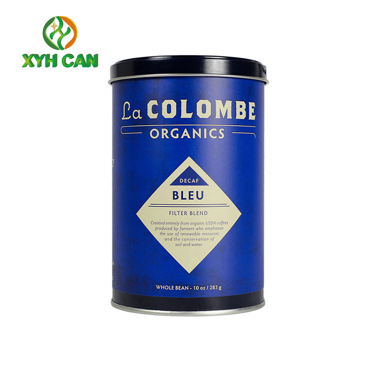 Coffee Tin Can Food Grade Standard Custom Color Printed Tin Can for Coffee Powder