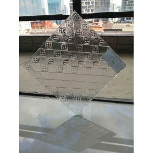 Figured 1650mmx2140mm Decorative Patterned Glass