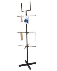 Floor Standing W400mm H1500mm Rotating Display Shelf For Advertising