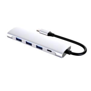 China Superspeed 5 In 1 PD Port Multiple USB C HUB Adapter wholesale