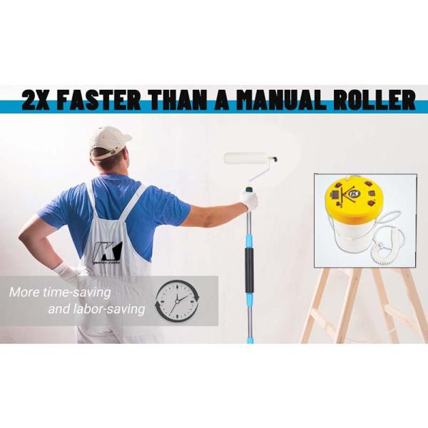 Plastic 400ml/min Wall Painting Roller Machine , Multifunctional Airless Power Roller