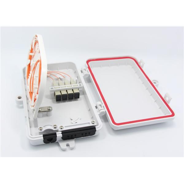 4 Fibers Plastic MM Type ABS Material Fiber Termination Box Full Loaded For Wall Mount Application