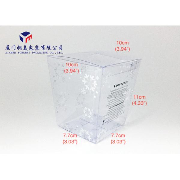 Reusable Clear PVC Packaging Boxes Wholesale With Hand Lock Bottom Trapezoid Shape