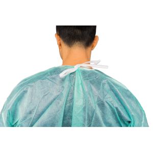 China Blue Waterproof AAMI Disposable Isolation Gowns wholesale