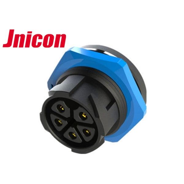 Gold Plating 5 Pin Waterproof Connector 30A Push Lock Automation Adapter