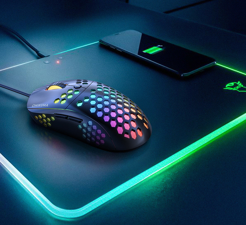 USB 6400DPI RGB 8D Optical Ergonomic Gaming Mouse For PC