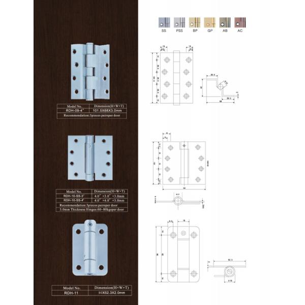 2 Ball Bearing Stainless Steel Hinge Wood Door 304 For Medical Door