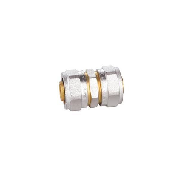 Quality Anticorrosive Brass Compression Fittings Nickel Plated Compression Straight Connector for sale