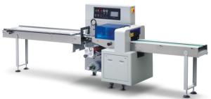 China Rotary Automatic Horizontal Flow Pack Machine With Pulling Film Upward wholesale
