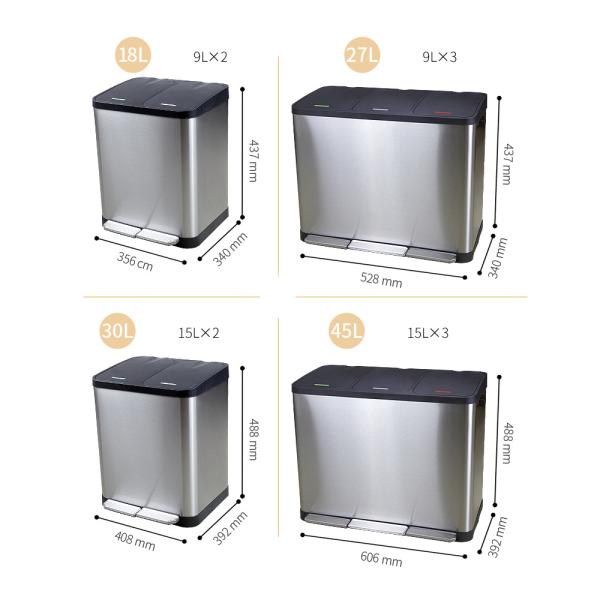 Waste Sorting Bin Bathroom Hardware Accessories