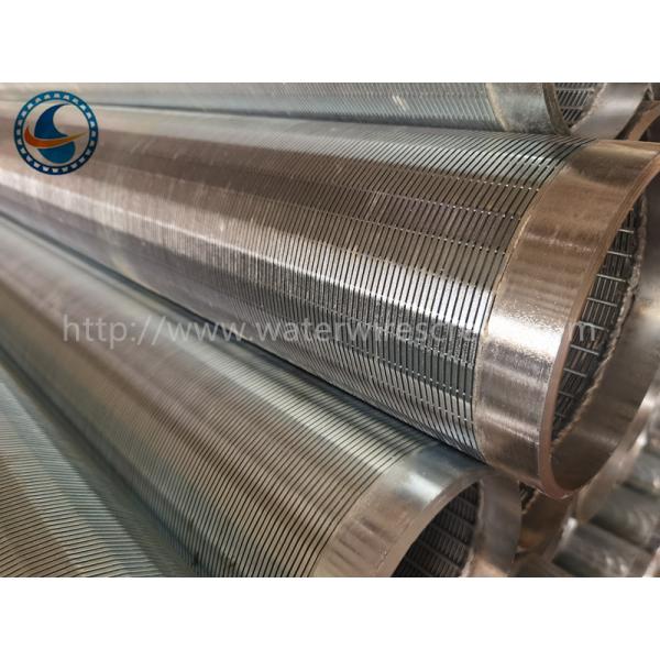 Q195 Low Carbon Galvanised 168mm Water Wire Screen With Bevel Welded Rings
