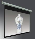 Durable manual pull down projection screen with Self-lock device