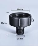 1 Inch Adapter Connector For IBC Tank Valve Fitting and Durable Black Connection