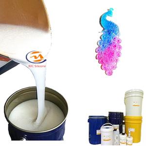 China 15 Shore Tin Cured Good Flowability Soft Liquid Silicone Rubber For Crafts wholesale