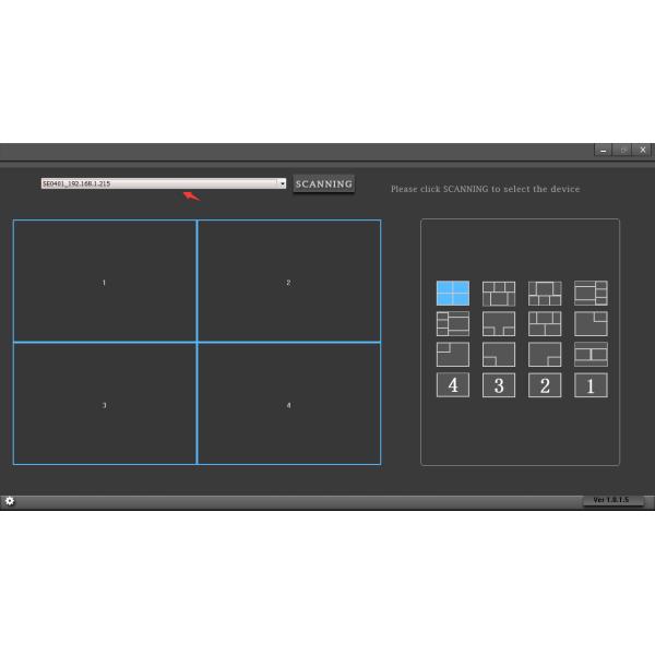 3G/HD/SD-SDI Quad Multiviewer and Switcher with Audio Meter Display