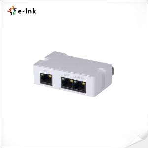Mini DIN - Rail Power Over Ethernet Splitter 2 Port POE Extender 3W Power Consumption